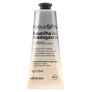 CREME DE MÃOS NATIVA SPA BAUNILHA DE MADAGASCAR, 75G