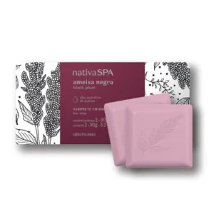 SABONETE EM BARRA NATIVA SPA AMEIXA NEGRA, 2X90G