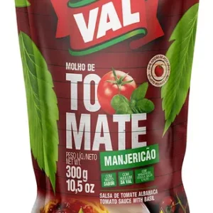Molho De Tomate Manjericão Val Sachê 300g